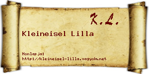Kleineisel Lilla névjegykártya