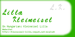 lilla kleineisel business card